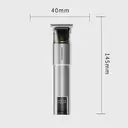 komingdon Tondeuse électrique professionnelle avec écran LED, rechargeable par USB, coupe précis pour cheveux et barbe des hommes, peigne de restriction inclus, idéal pour la maison, cadeau parfait pour la fête des pères ou les fêtes, argent image 5