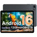 [Early-Bird-Angebot: €69 | Nur für die Ersten 10] TABWEE T80 Android-Tablet, 10,5 Zoll, 12 GB (4+8) RAM + 64 GB ROM, 1280 x 800 Pixel, Schnellladefunktion, 6000-mAh-Akku, 5G, WLAN, Bluetooth 5.0, Gemini AI-Tablet image 0