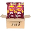 Walkers Smoky Bacon Crisps 6x25g image 2