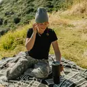 Bottle Bottle 40 oz Stainless Steel Vacuum Tumbler with Handle and Straw (Blue) image 5