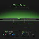 UPERFECT Portable Monitor 15.6", 100% sRGB Laptop Monitor, Built-in Adjustment Stand Speaker VESA, HDTV USB-C Plug & Play Second Screen for Phone Game Console image 8