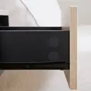 HOMCOM Floating Bedside Table Set of 2, Wall Mounted Bedside Cabinet with Drawer and Open Shelf, Modern Nightstand for Bedroom, 46 x 30 x 30 cm, Oak Tone image 8