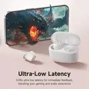 Edifier X3 Pro, Écouteurs sans fil Bluetooth V5.4, Réduction de bruit active, 22 h d'autonomie, Haut-parleur dynamique 8 mm, Texture cuir, Connexion multipoint, Noir image 4