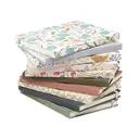 Jubiluu Carnet ligné A5 à couverture rigide en tissu avec marque-page et élastique - Wildflower Field image 5