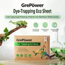 GREPOWER Lingettes anti-décoloration écologiques à forte absorption - 40 pièces image 1