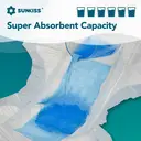 SUNKISS TrustPlus Overnight Adult Diapers with Tabs, Unisex Disposable Incontinence Briefs for Men and Women, Odor Control, Small, 12 Count image 1