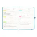 Jubiluu Carnet cartonné A6 premium avec marque-page, pages lignées, 100 g/m² - Bleu ciel image 7