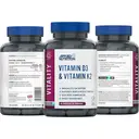 Applied Nutrition Vitamin D3 + K2 Bone Health Vegan Capsules - 90 Capsules image 6