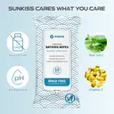 SUNKISS TrustPlus Bathing Wipes with Aloe, Extra Thick 8"x12" Body Cleansing Wipes for Adults Sensitive Skin, Camping, Travelling, Gym, Caring, 40 Count image 3