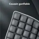 JORDAN&amp;JUDY Coussin d'assise gonflable avec pompe, coussin d'air anti-douleur pour la maison, la voiture et le bureau, Gris image 1