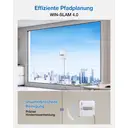 ECOVACS mini 2 (weiß/silber) ist ein intelligenter Fensterreinigungsroboter, ausgestattet mit einem Ultrasprüh-System, einem innovativen Steigsystem für geradliniges und stabiles Klettern, verbesserten 4 Eckbürsten und der WIN-SLAM 4.0-Technologie für eine mühelose Fensterreinigung. image 6