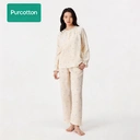 Women's Air-pleated Gauze Loungewear Skirt,Ginkgo Leaves in Autumn Collection,UK 12 (M) image 1