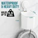 TAILI Suction Toothbrush Holder 2 Pack, Tumblers Replacement Shower Toothbrush Holder for Wall, Powerful Toothpaste Toothbrush Suction Cup, Self-draining Shower Razor Holder, Kitchen Tableware Holder image 4