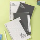 Deli Rhythm Series Lot de 4 carnets à spirale A5, papier ligné 70g/m² - 80 feuilles/160 pages image 8