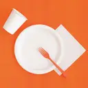 Unique Plastic Table Cover, Orange, 1.37 x 2.74m image 3