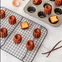 MASTRAD Grille de refroidissement en métal pour glaçage et décoration avec revêtement antiadhésif Duramax - 37 × 24,5 cm image 1