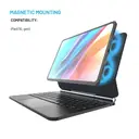 FIXED TORRAS Clavier Typee fixe pour Apple iPad 11" (2018–2022) / iPad Air (2020–2025), Langue EN, Noir image 2