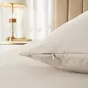 MEEALLHOME Parure de lit en flanelle lavée beige - 1 housse 200 x 220 cm et 2 taies 80 x 80 cm image 5