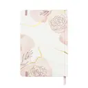 Jubiluu Carnet ligné A5 à couverture rigide texturée avec marque-pages et élastique - Pink Marble image 1