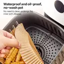 ochama Round 20cm Air Fryer Liners - Food Grade Disposable Parchment Paper, Non-Stick, Oil-Proof, Easy to Clean, Baking, Cooking, Frying Accessories - 200 Sheets image 5