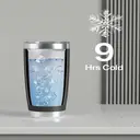 Hared Mug de voyage pour voiture 20 oz - Noir image 2