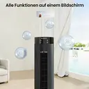 Airmate ultraleiser Turmventilator, Turbo-Luftzirkulationsventilator, 65° Weitoszillation, 11,89m Fernluftzufuhr, bürstenloser DC-Motor, 12 Windstufen, 3 Modi & 12H-Timer, schlanker Standventilator mit Fernbedienung für Schlafzimmer Büro image 4