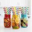 Huacan 100pcs mixed color disposable straws image 5