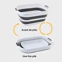 JORDAN&JUDY Panier de rangement pliable à deux poignées - 45 L image 2