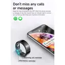 VoxorAI  SY02 silver 8# Call Reminder, Heart Rate, Blood Oxygen, Sleep, Exercise Monitoring, Video Browsing, Remote Care Smart Ring image 8