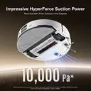 Roborock Q10 X5+ Robot aspirateur laveur avec station de vidage auto, 10000 Pa, PreciSense LiDAR, blanc image 4