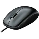Logitech B100 Wired USB Mouse, 3-button, Optical Tracking, Ambidextrous PC / Mac / Laptop - Black image 0