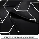 PONY DANCE Store occultant imprimées pailletées à œillets, lot de 2, W 140 x L 245 cm (W 55 x L 96 pouces), noir image 5