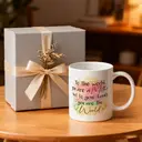 Alphynix 1 Mug céramique blanc 33cl avec design aquarelle élégant et hommage manuscrit, cadeau artistique pour maman pour les fêtes,Le cadeau de la saint-valentin, cadeau d’anniversaire image 4
