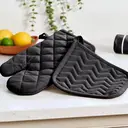 Dexam Single Oven Glove Love Colour 100% Cotton Black image 3