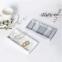 JORDAN&JUDY Lot de 2 plateaux en silicone, motif marbre noir, texture premium, pratiques image 2