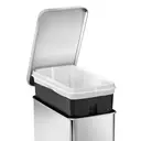 Simplehuman 10L Profile Pedal Bin, Brushed Stainless Steel image 3