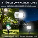 VIVREAL CPD-09 type 2 Lot de 2 lampes solaires 48 LED - Blanc chaud image 6