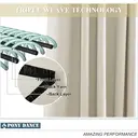 PONY DANCE Blackout Curtains with Eyelet, 2 Panels W140xL175cm (W55xL69inch), Light Beige image 5