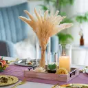 Cylinder Glass Flower Vase Clear, 3Pcs/Set Modern Basic Vases for Table Decoration Wedding Centrepieces Flowers Roses Pampas Grass Candle Holders for Living Room Ornaments, 15/20/25cmTall image 5