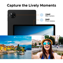 DOOGEE Tab A9 Pro+ Android 15 Tablet， 11 inch， 30GB RAM， 128GB ROM (2TB Expandable)， Octa Core， 90Hz HD Display， 8580mAh Battery， 5G WiFi， Widevine L1， Dual Speaker， Face Unlock， Black image 6