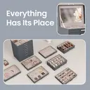 SONGMICSHOME  Large Jewellery Organiser, 8-Tier Jewellery Box with Mirror, 7 Drawers, Modern Storage Case, Gift Idea, Dark Grey image 5