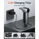 [Mit Code RT1] WOLFBOX MF100 Elektrischer Luftstößer, 150.000 U/min, kabellos, wiederaufladbar, bürstenloser Motor, 3-stufig einstellbar, Staubentferner für Garage und Auto image 7