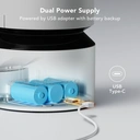 Petlibro Granary Smart Feeder - 5L， White， Automatic Feeding， App & WiFi Control， Suitable for Dogs and Cats， Portion Adjustable， Plug-In Power Supply Required image 4