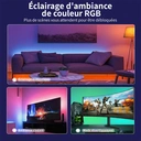 Vivreal Ruban LED 5 m RGB intégré, intelligent, contrôle via application Bluetooth, changement de couleur DIY, synchronisation musicale, pour chambre, cuisine et décoration intérieure, Offre de Nouvel An, Cadeaux phares image 4