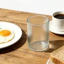 Lot de 6 Verres en Verre Ju7cer 6s pour Thé, Café et Boissons avec Paille en Verre 400ml image 1