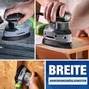 WORKPRO Pack of 100 Sandpaper Triangle Sanders, Velcro Sanding Sheets Delta 105 x 152 mm Set for Multi Sanders, Triangle Sanders, Grit 40, 80, 120, 180 for Sanding, Polishing, Paint Removal of Wood image 7