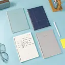 Deli Forest Sound Series Lot de 4 carnets à spirale A5, papier ligné 70g/m² - 80 feuilles/160 pages image 5