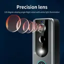 ochama Sonnette Vidéo Intelligente - Caméra de Surveillance Domestique, Œilleton Électronique, Accès à Distance, Étanche et Anti-poussière, Vision Nocturne Ultra-claire, Détection Humaine, Audio Bidirectionnel image 4