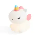 VIVREAL Einhorn‑Nachtlicht für Kinder, niedlich, aus Silikon, dimmbar, LED, Squishy‑Material, wiederaufladbar, Touch‑Lampe für Mädchen & Frauen, Geschenkidee für das Stillen, Schlafzimmerdeko, 1200 mAh, Neujahrsofferte, Top‑Geschenkideen image 5