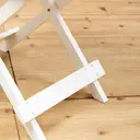 Interiors by Premier Side Table Beauport Wood Foldable White image 2